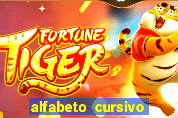 alfabeto cursivo para treinar caligrafia